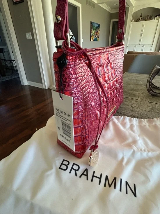 Brahmin Lorelei Shoulder Bag Red Dragon Melbourne NWT - Picture 4 of 10